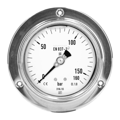 Manometer droge toepassing en paneelmontage