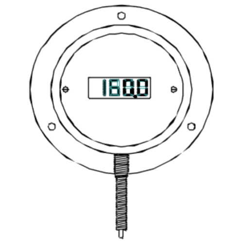 TEC - RVS met LCD-display, batterijgevoed