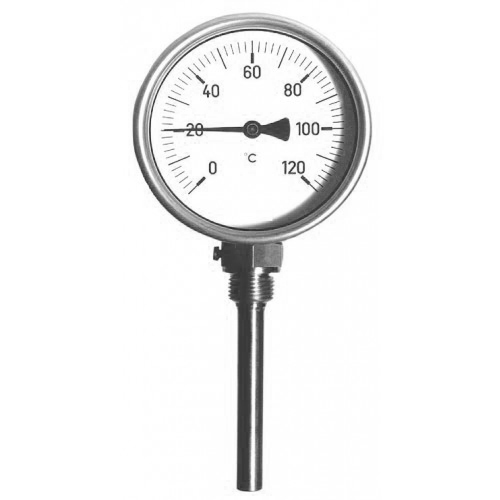 Bimetaal wijzerthermometer Diameter: 100 mm BSP onder